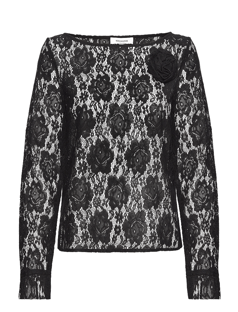 Rosemunde - RWDelilah LS top - långärmade toppar - black - 1