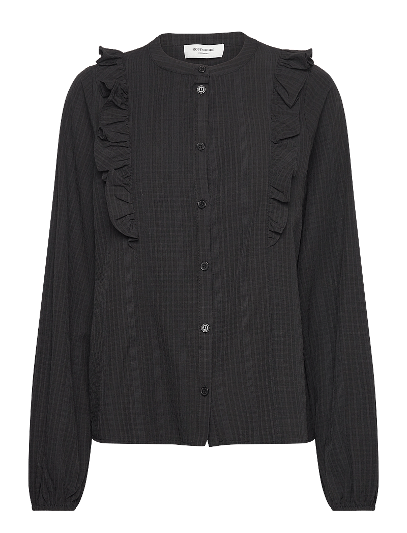 Rosemunde - RWChantel LS shirt - langärmlige blusen - black - 0