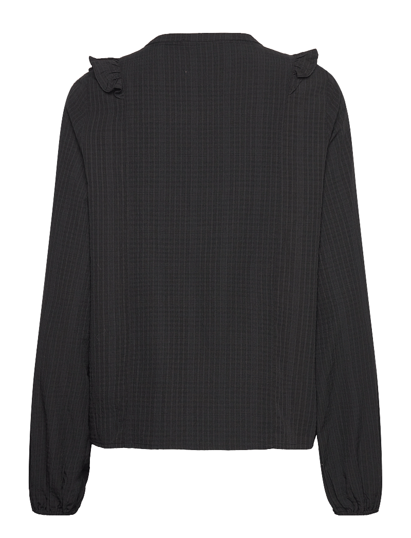 Rosemunde - RWChantel LS shirt - langärmlige blusen - black - 1