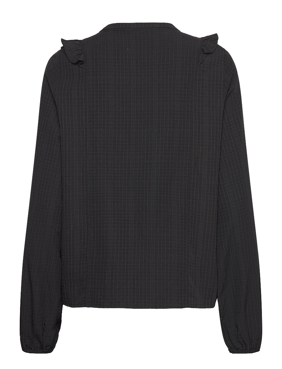 Rosemunde - RWChantel LS shirt - langærmede bluser - black - 1