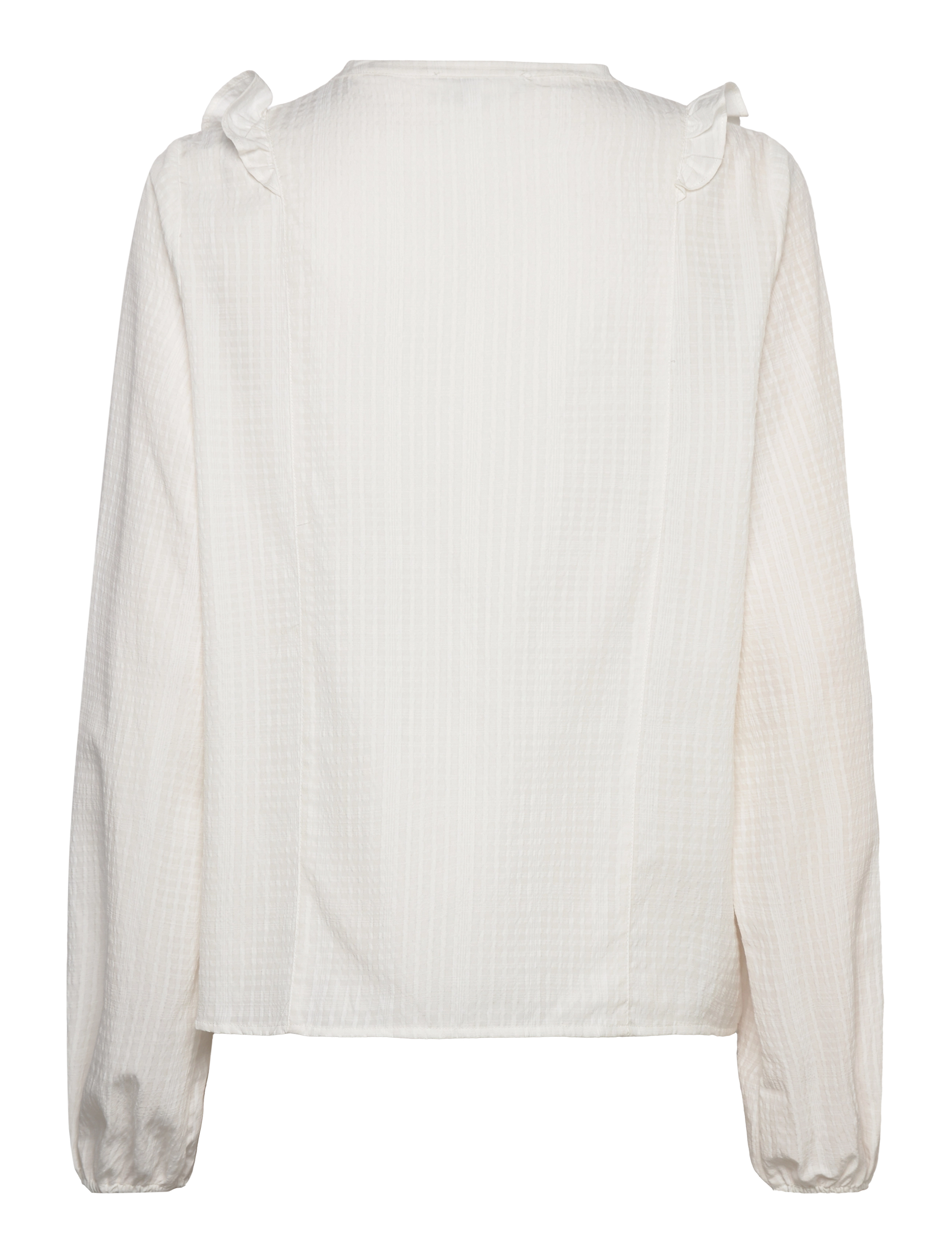 Rosemunde - RWChantel LS shirt - langærmede bluser - new white - 1