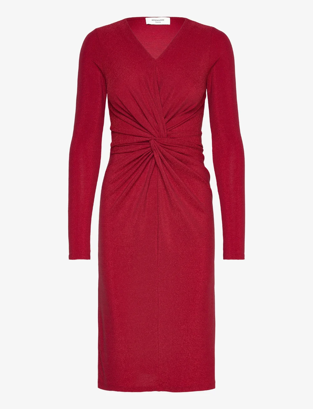 Rosemunde - RWNora LS dress - midimekot - high risk red w. lurex - 1