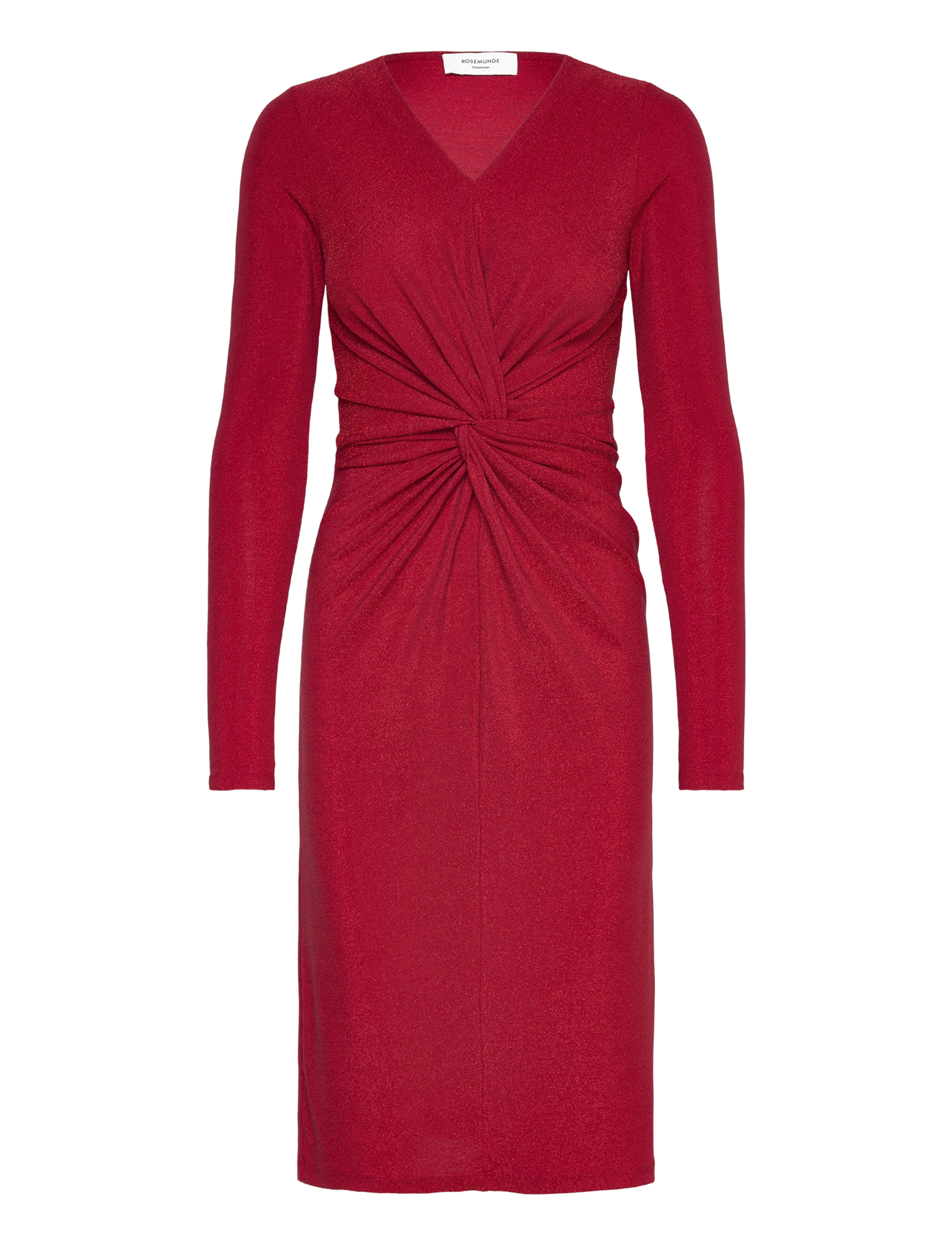 Rosemunde RWNora LS dress - Kjoler - HIGH RISK RED W. LUREX / red