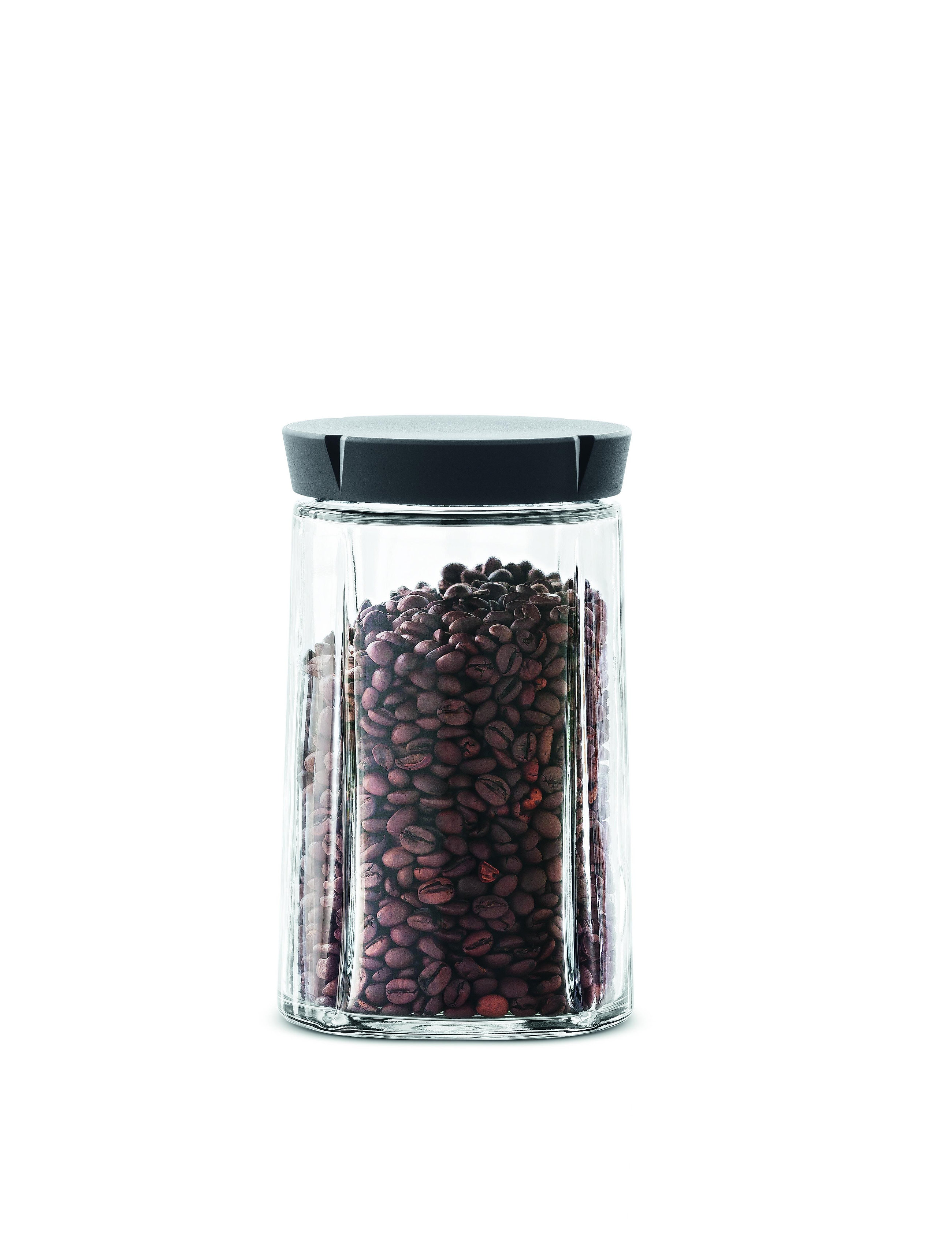 Rosendahl Grand Cru Opbevaringsglas 1,0 L, 1 L, Black, Køkkenopbevaring > Køkkenkrukker, Unisex