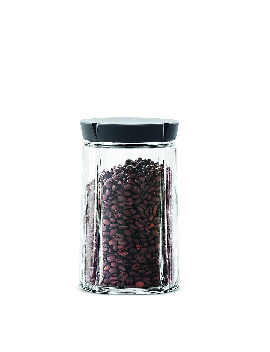 Rosendahl - Grand Cru Storage jar 1,0 l - vorratsgläser - black - 0