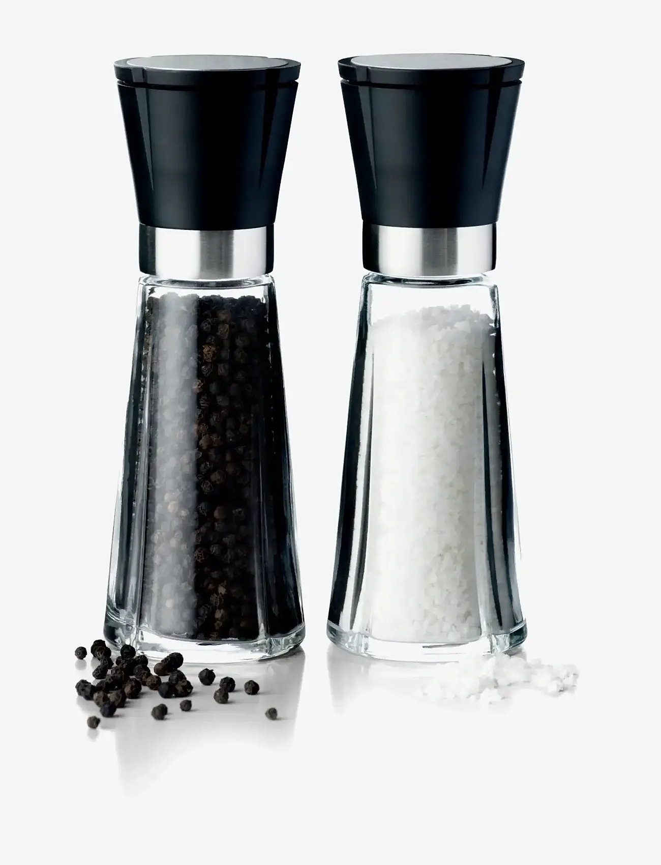 Rosendahl - GC Salt and pepper set H20.5 cm black/steel 2 set - druskos ir pipirų malūnėliai - black/steel - 1