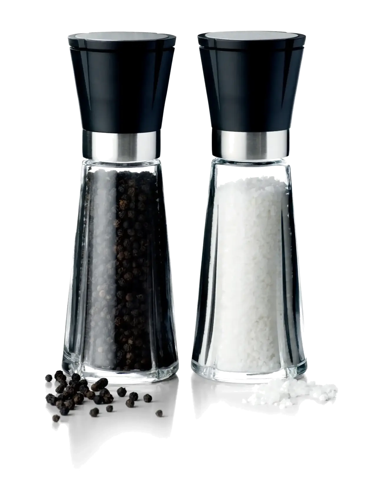 Rosendahl GC Salt and pepper set H20.5 cm black/steel 2 set - Soola- ja pipraveskid - BLACK/STEEL / black
