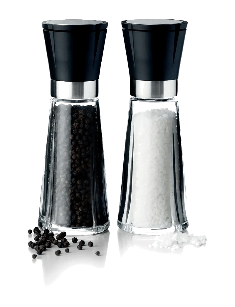 Rosendahl - GC Salt and pepper set H20.5 cm black/steel 2 set - druskos ir pipirų malūnėliai - black/steel - 1