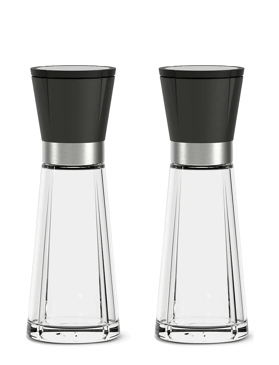 Rosendahl - GC Salt and pepper set H20.5 cm black/steel 2 set - moulins à sel et poivre - black/steel - 1