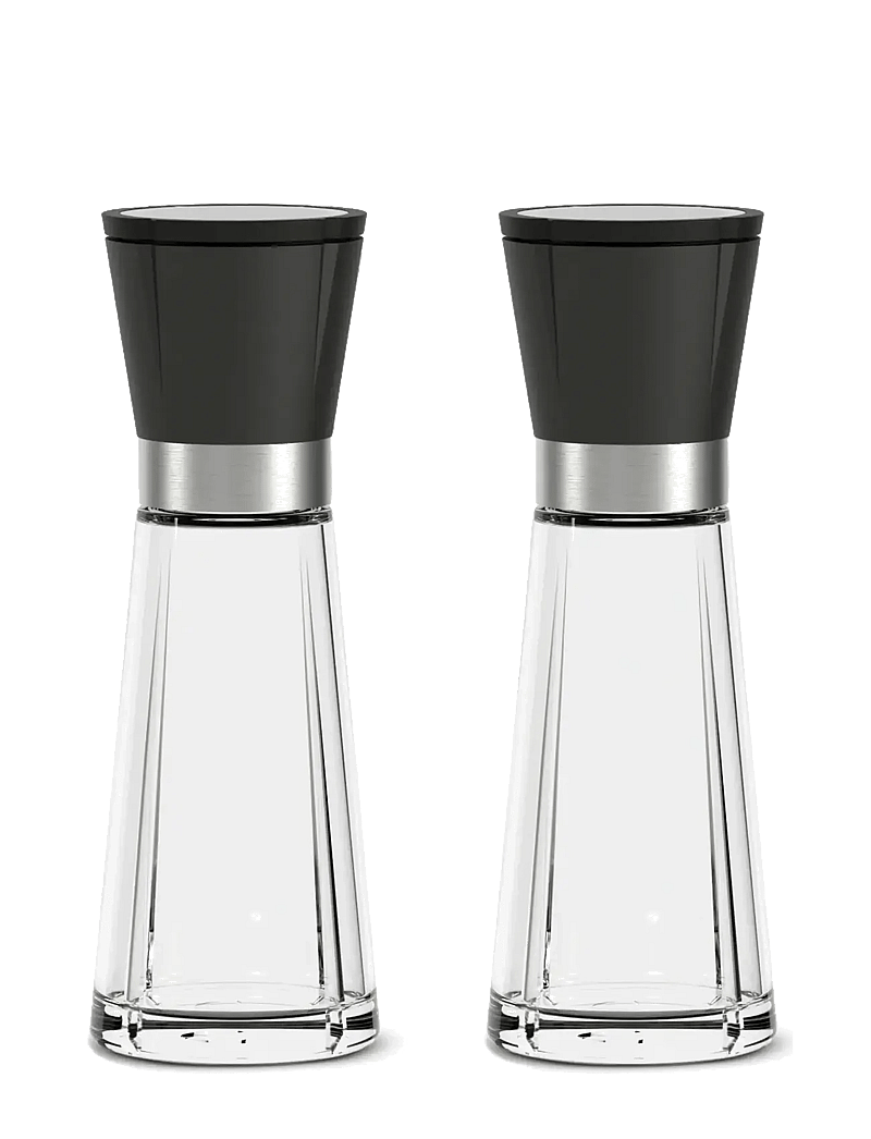 Rosendahl - GC Salt and pepper set H20.5 cm black/steel 2 set - druskos ir pipirų malūnėliai - black/steel - 2