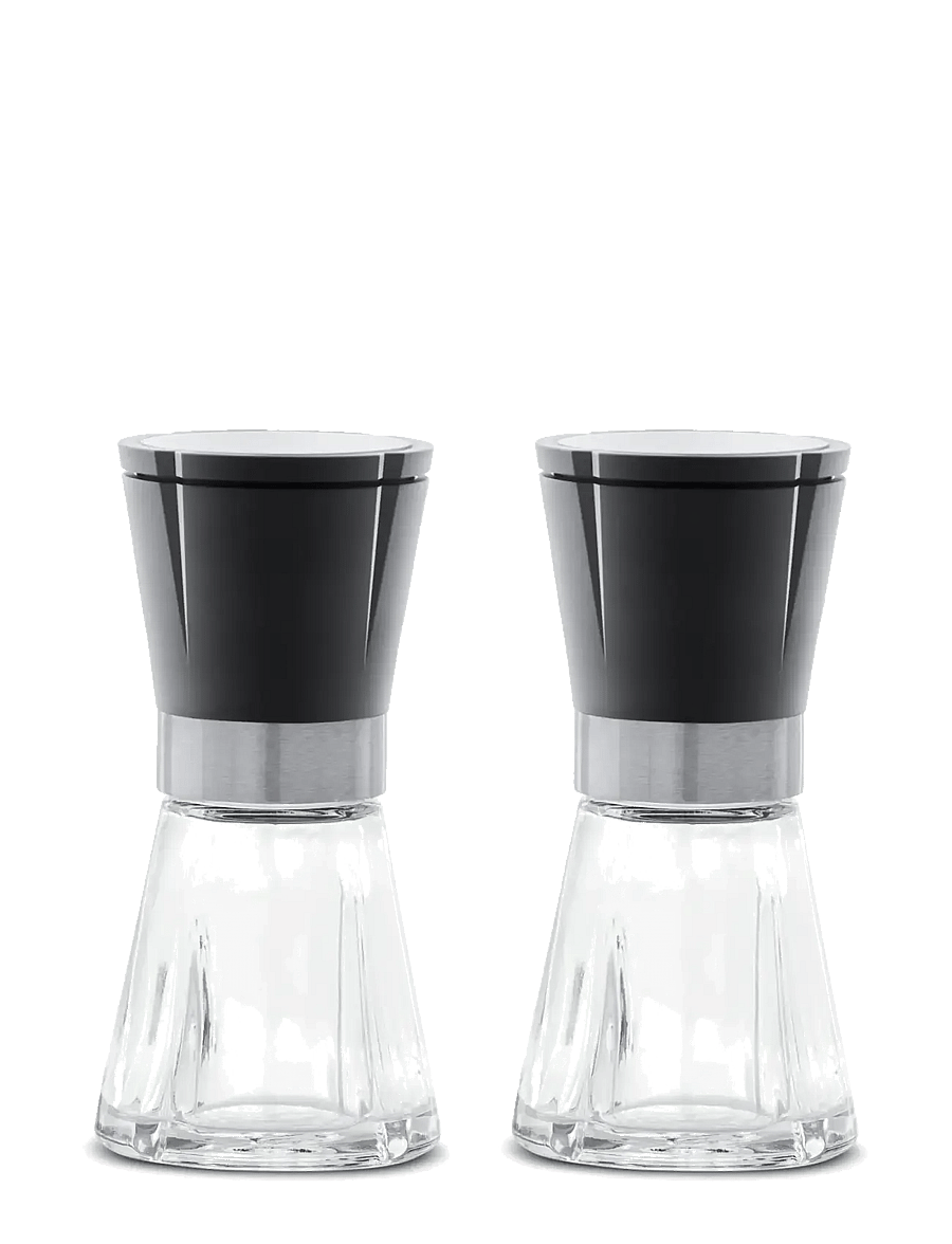 Rosendahl - GC Grinder H14.5 cm black/steel 2 pcs. - druskos ir pipirų malūnėliai - black/steel - 1