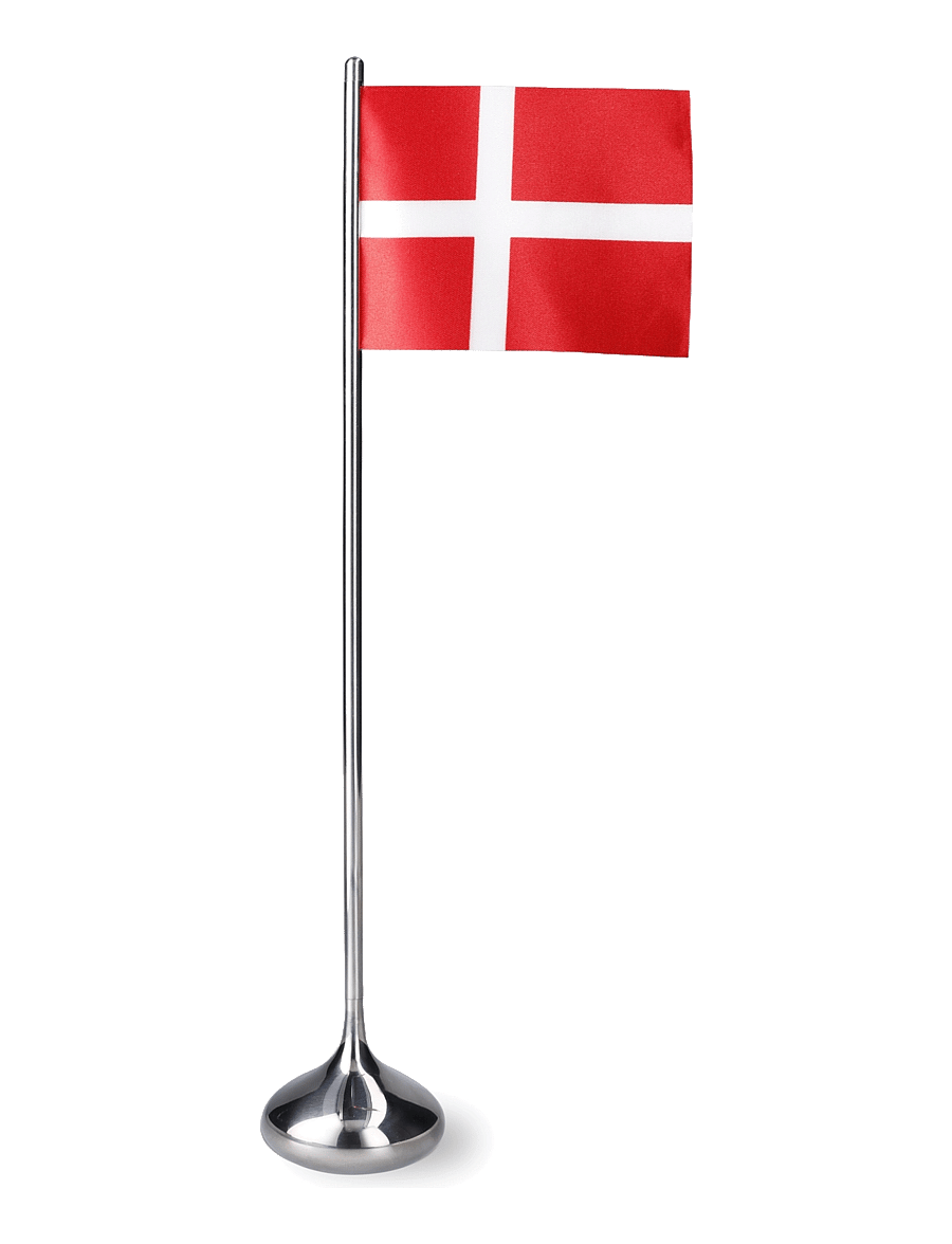 Rosendahl - RO Table flag Danish H35 cm silver coloured - figuren & skulpturen - silver coloured - 1