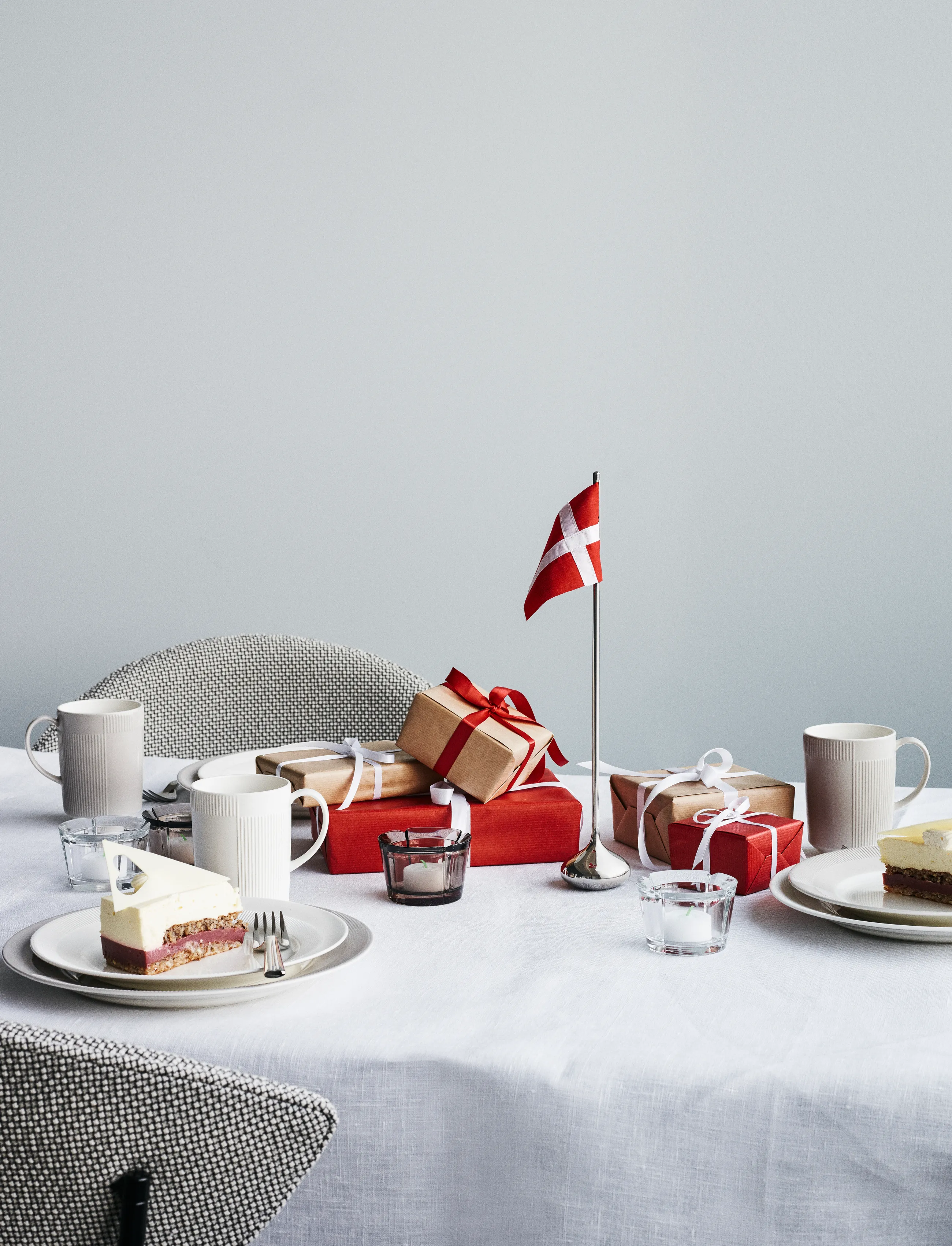 Rosendahl Ro Bordflag Dansk H35, Decoration, Silber - Decorative Accessories-details, Homeware