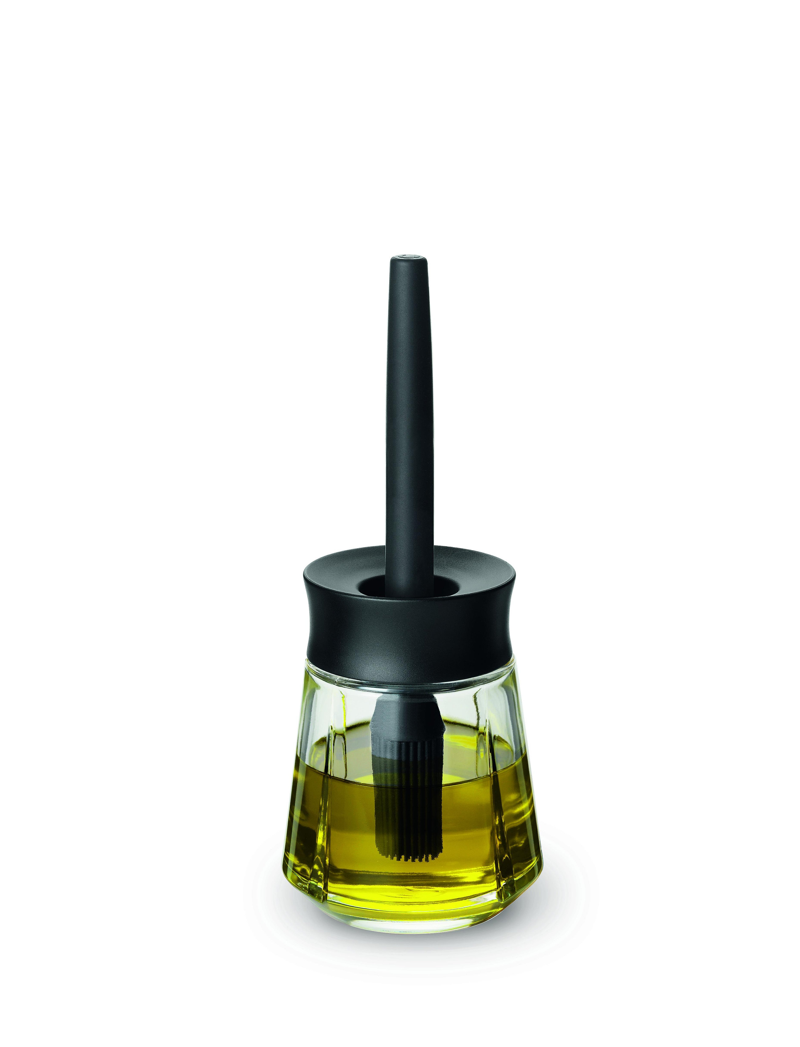 Rosendahl Grand Cru Marinade Glas M. Pensel 25 Cl, CL, Kitchen Tools, Schwarz - Oil, Vinegar & Dressing Bottles, Homeware