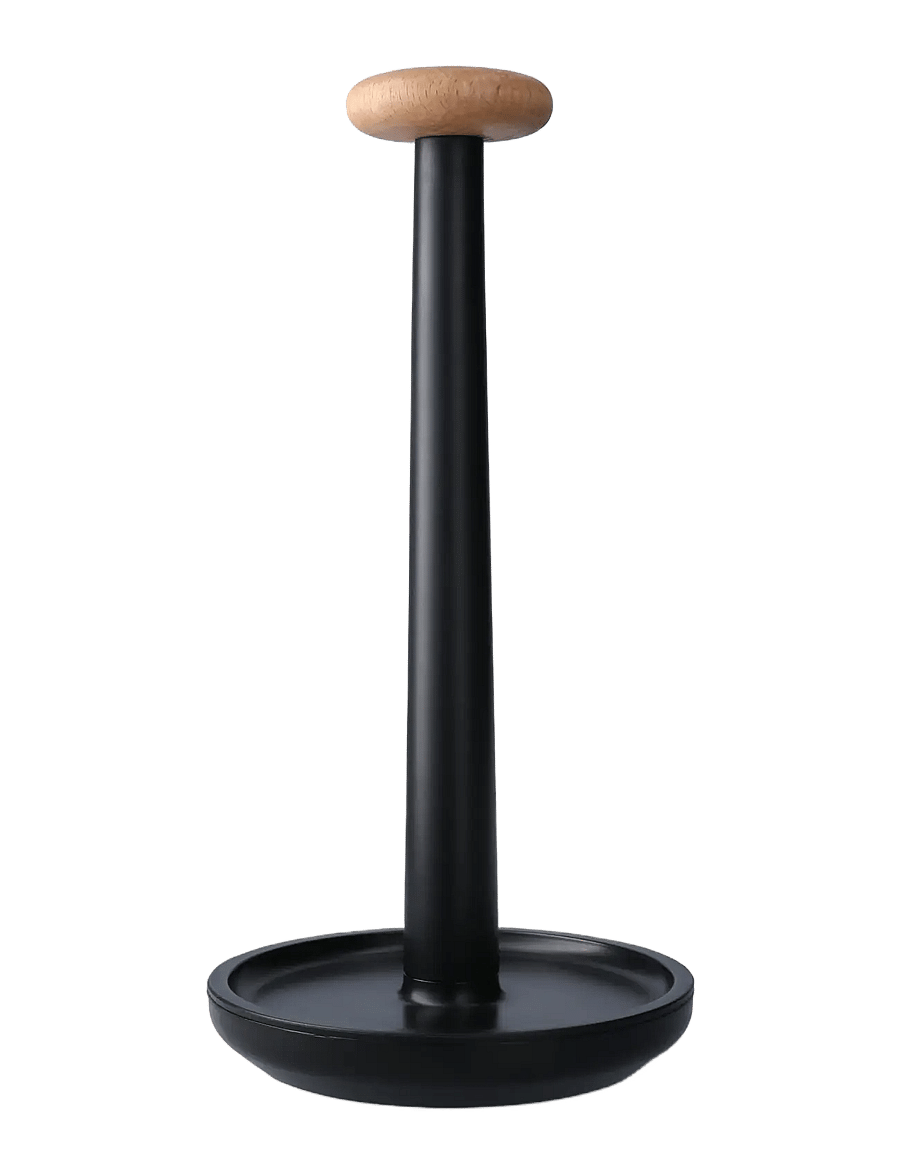 Rosendahl - Rosendahl Paper Pal kitchen roll holder H30 cm black - majapidamispaberi hoidjad - black - 1