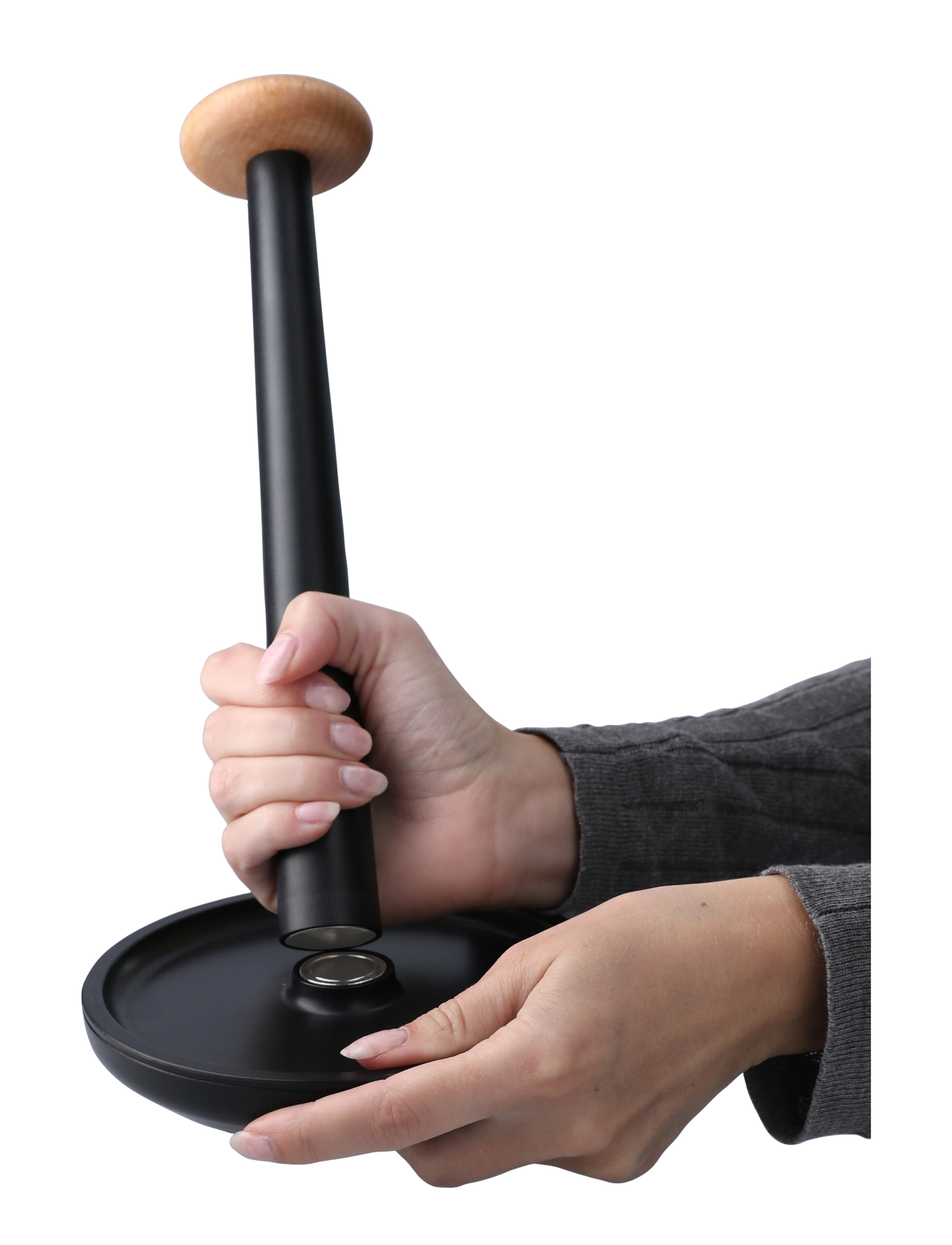 Rosendahl - Rosendahl Paper Pal kitchen roll holder H30 cm black - majapidamispaberi hoidjad - black - 2