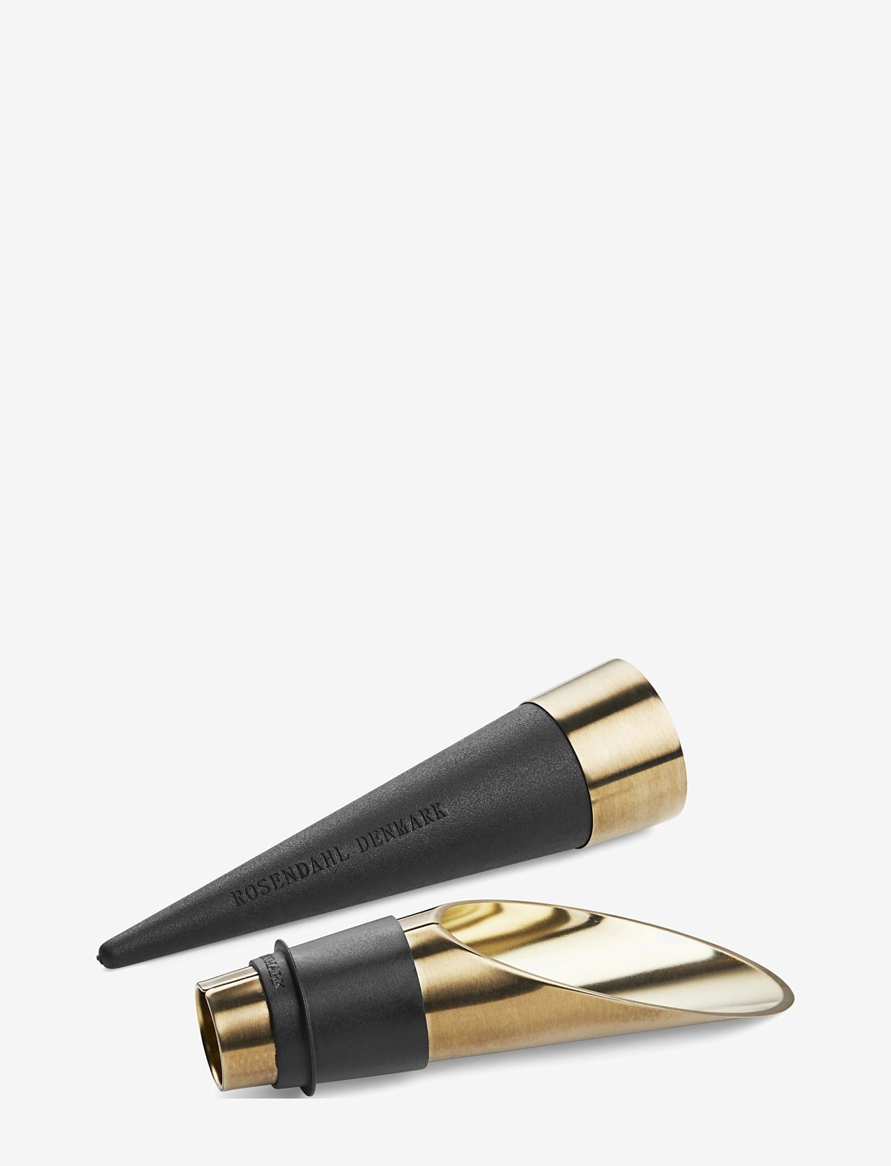 Rosendahl - GC Barware Wine stopper/Pourer, black/patinated steel 2 pcs. - flaschenöffner & weinverschlüsse - black/patinated steel - 0