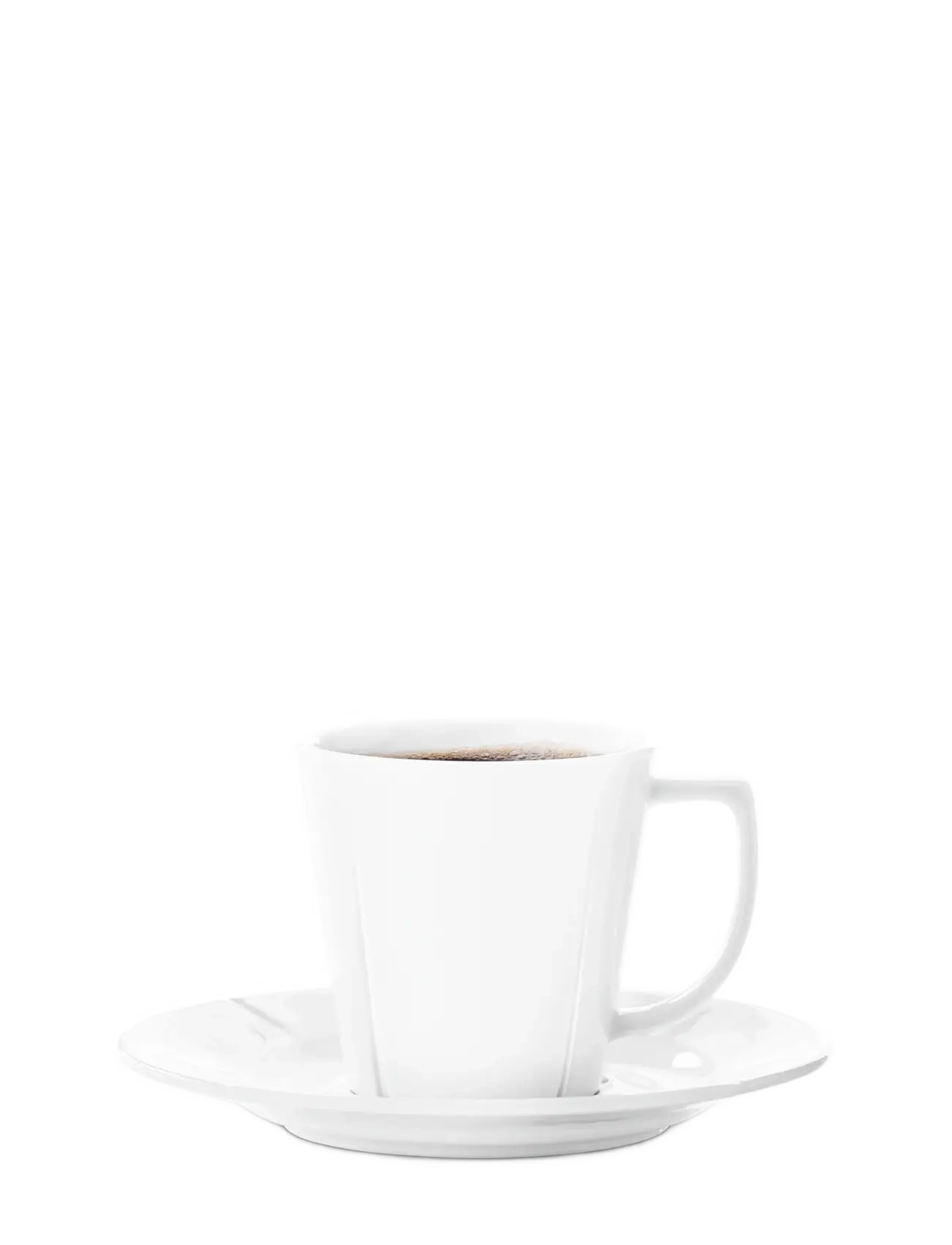 Rosendahl Grand Cru Coffee cup with matching saucer 26 cl - Mokken & bekers - WHITE / white