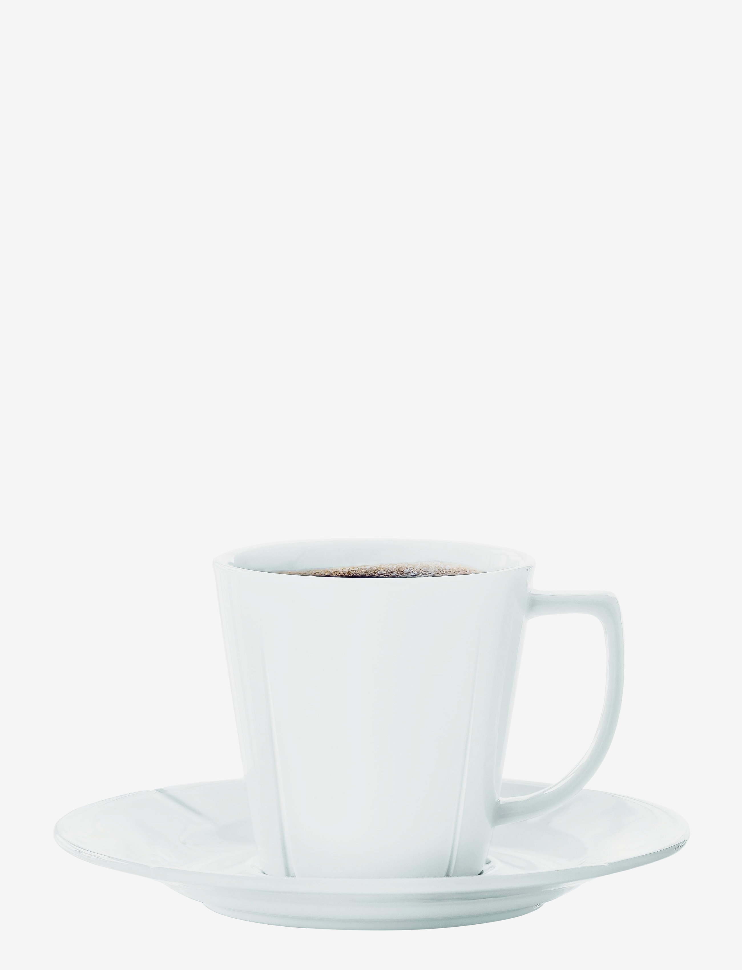 Rosendahl Grand Cru Kaffekop m. underkop 26 cl 4 stk. - Krus & Kopper - WHITE / white