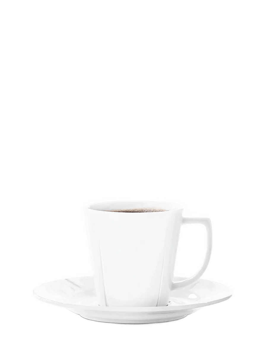Rosendahl - Grand Cru Coffee cup with matching saucer 26 cl 4 pcs. - kohvitassid - white - 2
