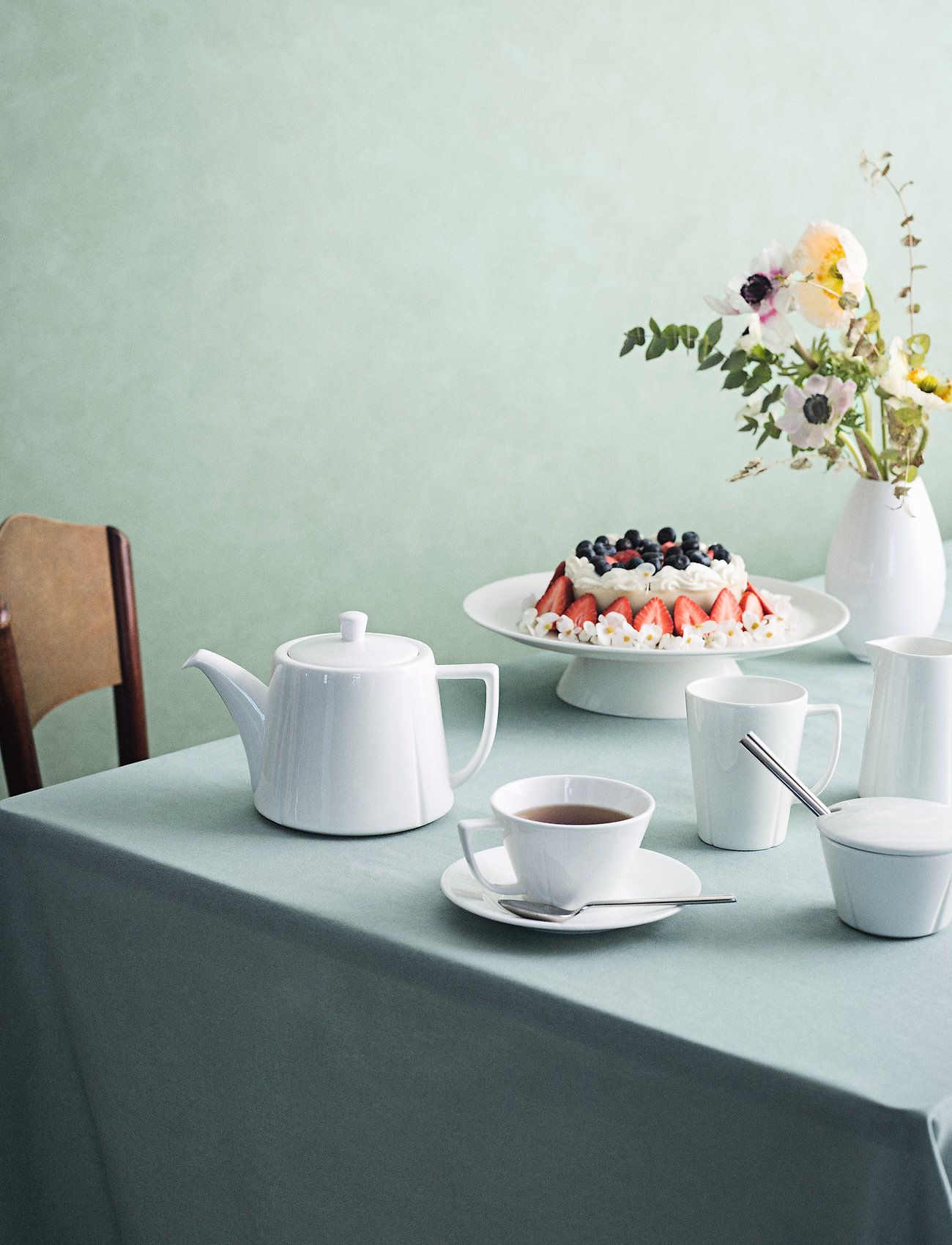 Rosendahl - Grand Cru Coffee cup with matching saucer 26 cl 4 pcs. - kaffetassen - white - 1