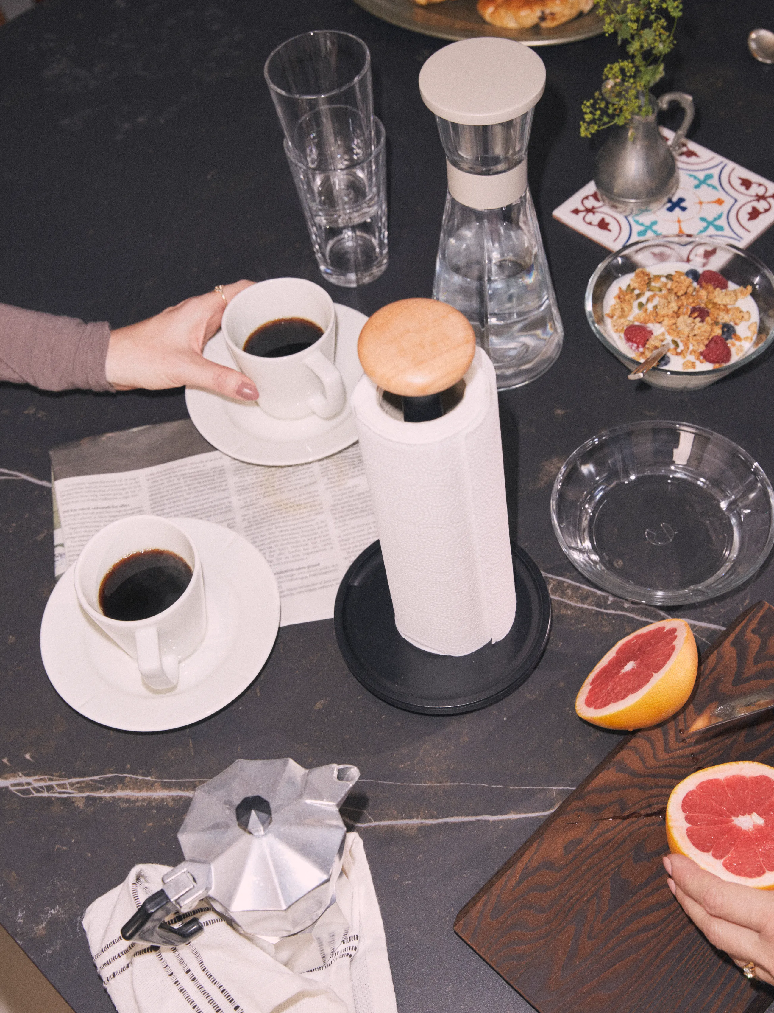 Rosendahl - Grand Cru Coffee cup with matching saucer 26 cl 4 pcs. - kohvitassid - white - 4