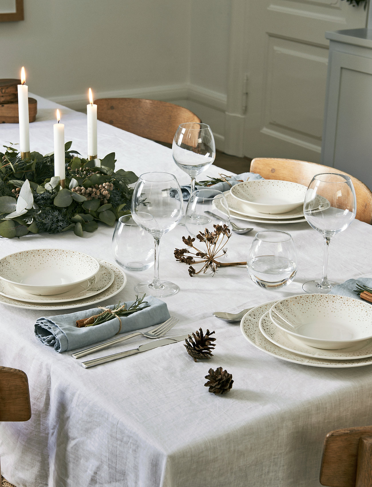 Rosendahl - Grand Cru Moments Dyb tallerken - dybe tallerkner - white with gold - 3