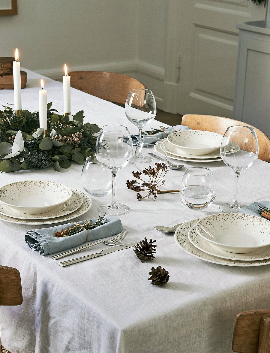 Rosendahl - Grand Cru Moments Dyb tallerken - dybe tallerkner - white with gold - 3