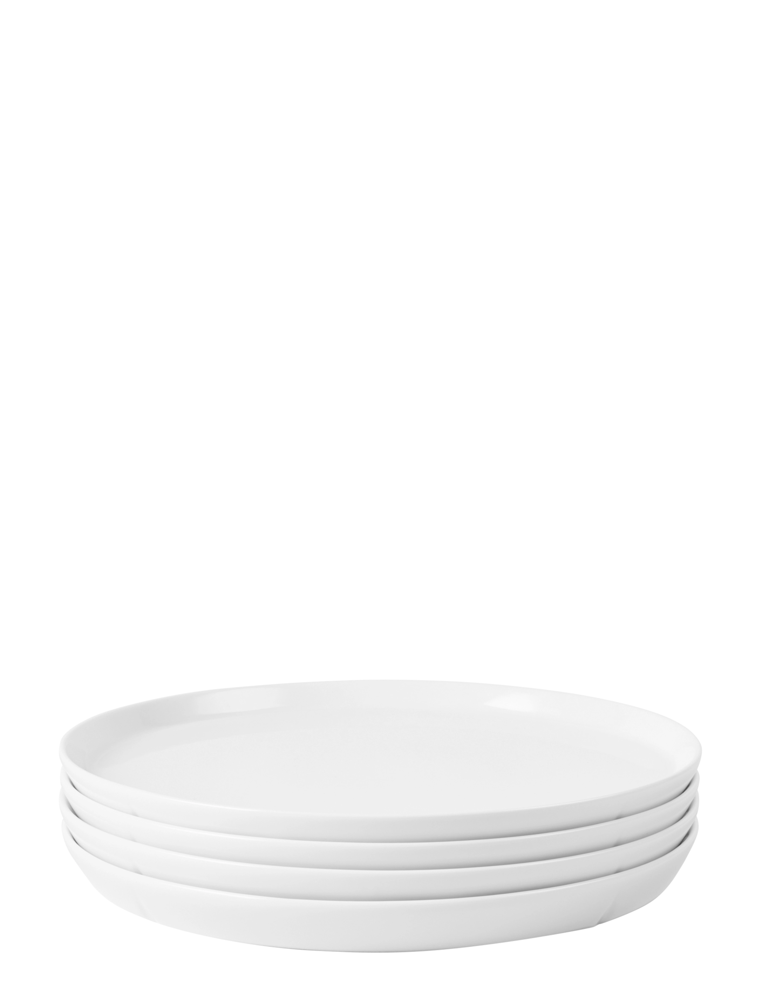Rosendahl GC Essentials Dinner plate Ø25 cm white 4 pcs. - Plates - WHITE / white