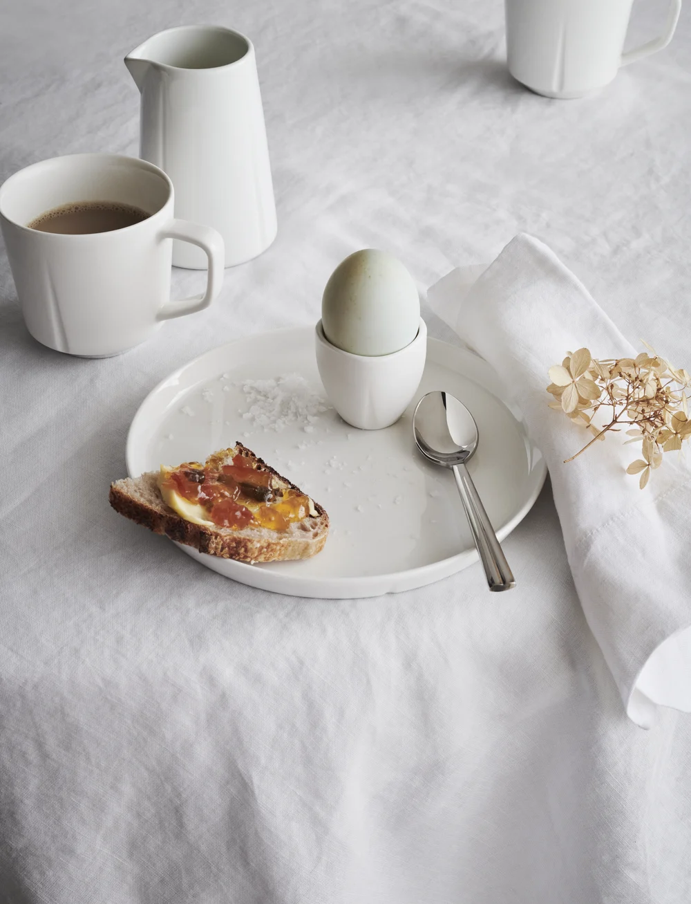 Rosendahl - GC Essentials Frokosttallerken Ø20.5 cm hvid 4 stk. - asietter - white - 3