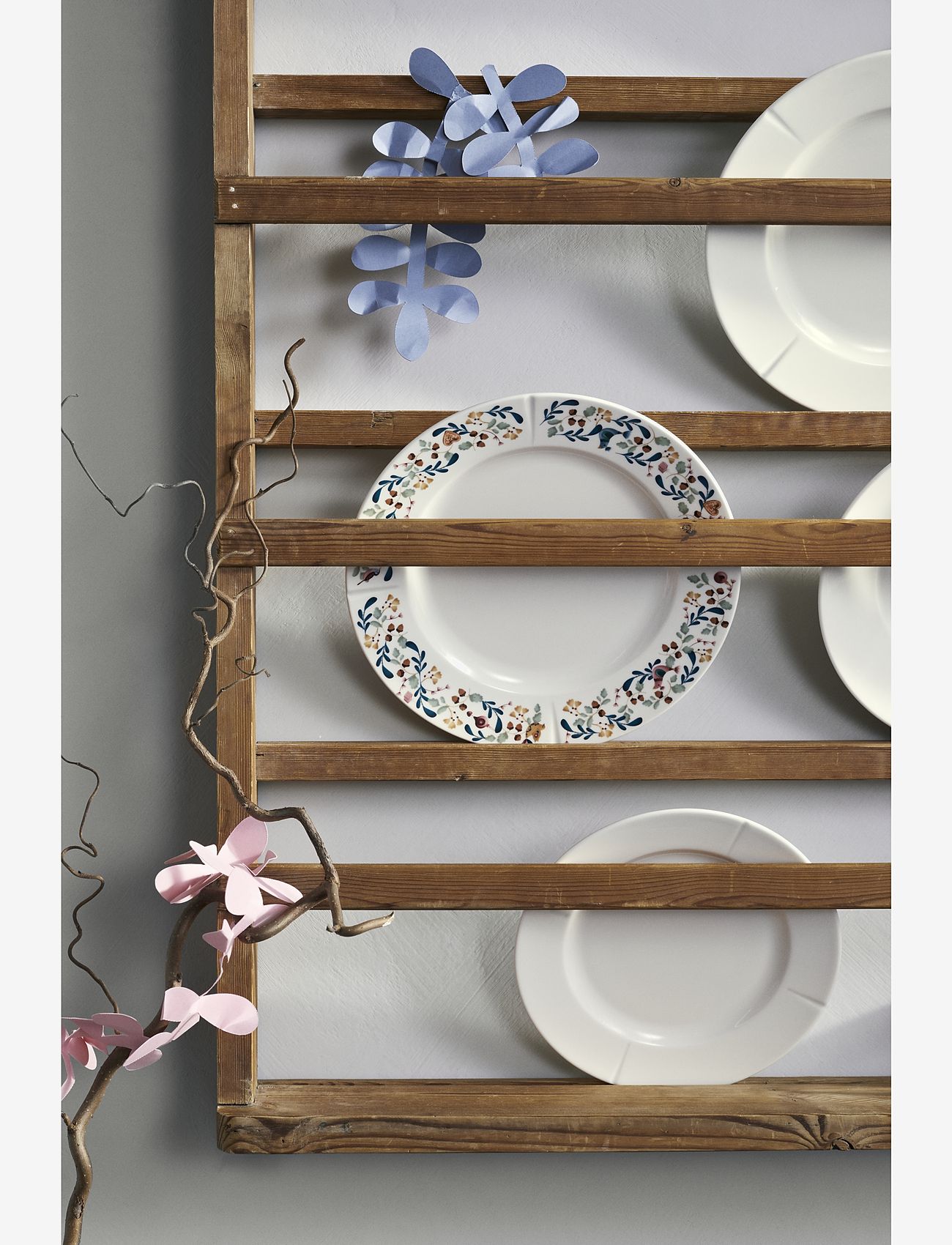 Rosendahl - GC Cottage Tallrik Ø27 cm vit m. deko - mattallrikar - white w. deco - 4