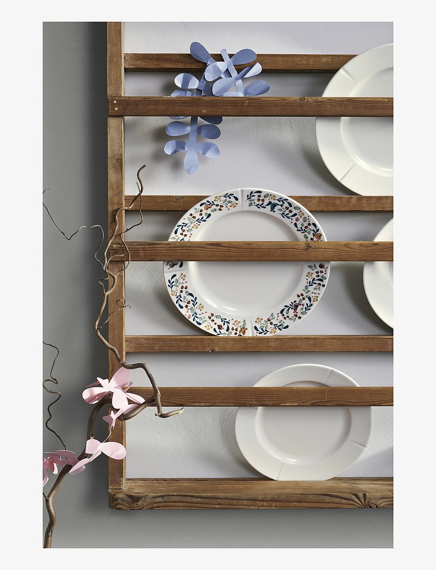Rosendahl - GC Cottage Tallerken Ø27 cm hvit m. deko - middagstallerkener - white w. deco - 4