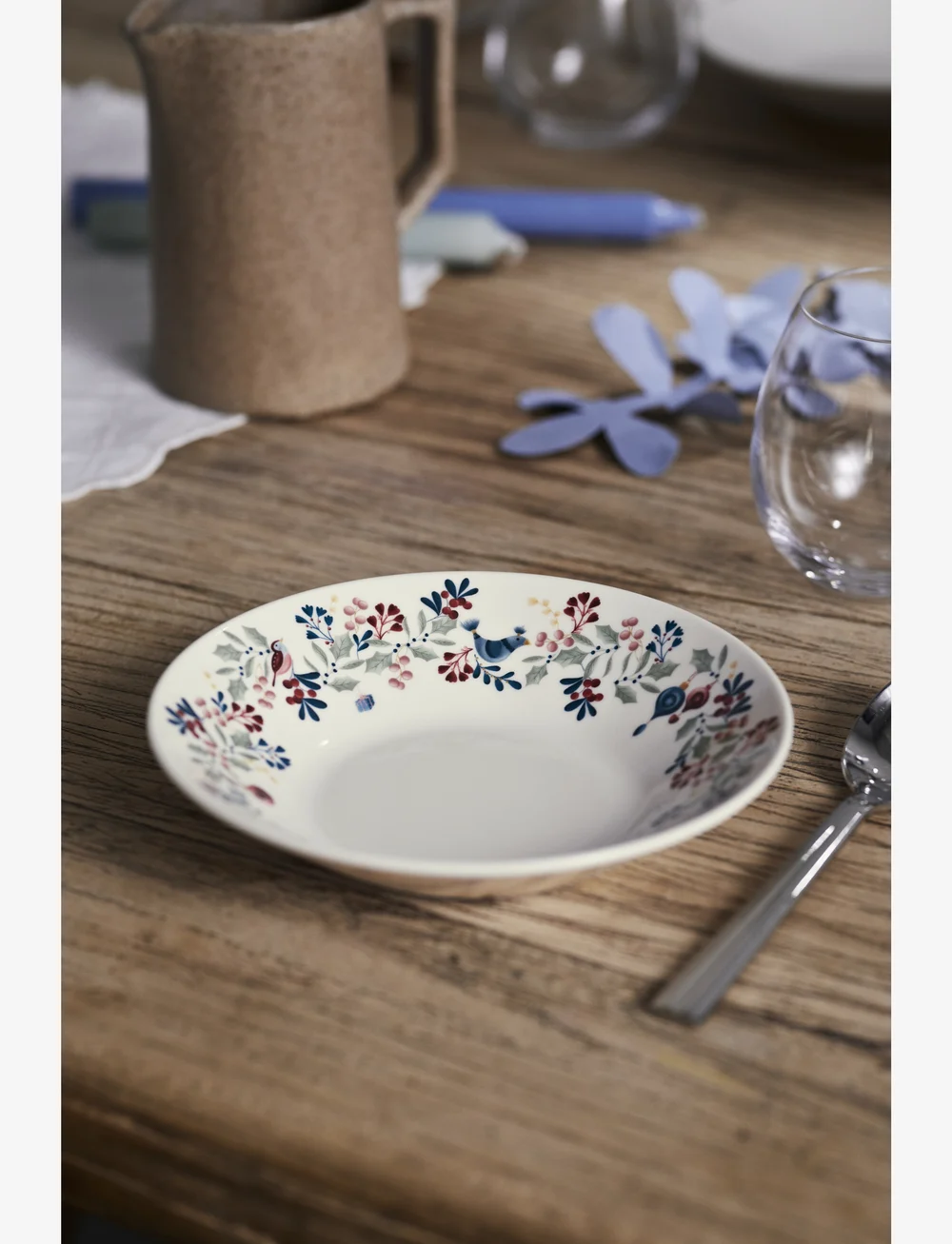 Rosendahl - GC Cottage Skål Ø19 cm vit m. deko - köp efter pris - white w. deco - 3