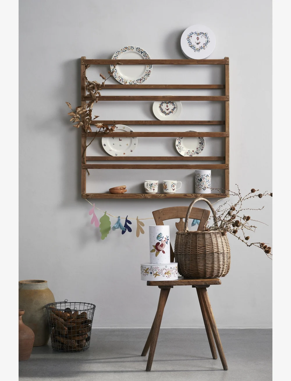 Rosendahl - GC Cottage Skål Ø19 cm vit m. deko - köp efter pris - white w. deco - 5