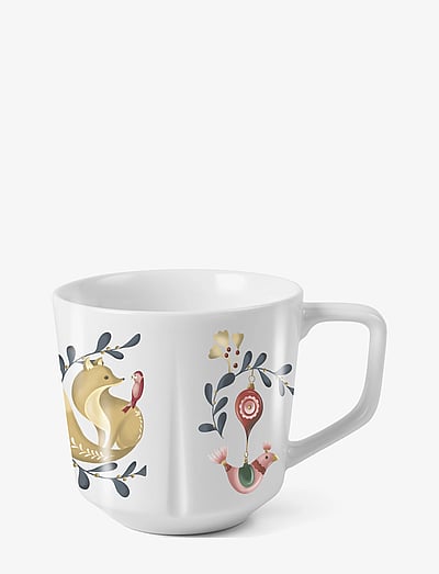 Rosendahl GC Cottage Mug 30 cl white w. deco - Kaffetassen - WHITE W. DECO / white