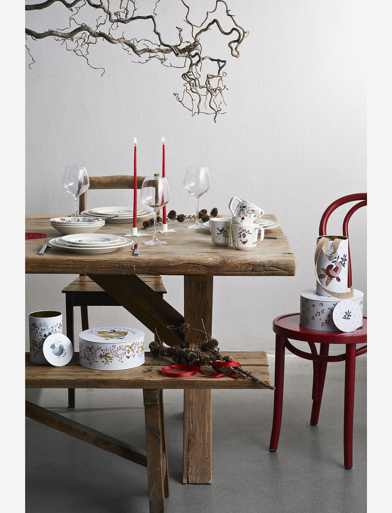 Rosendahl - GC Cottage Krus 30 cl hvid m. deko - køb efter pris - white w. deco - 2