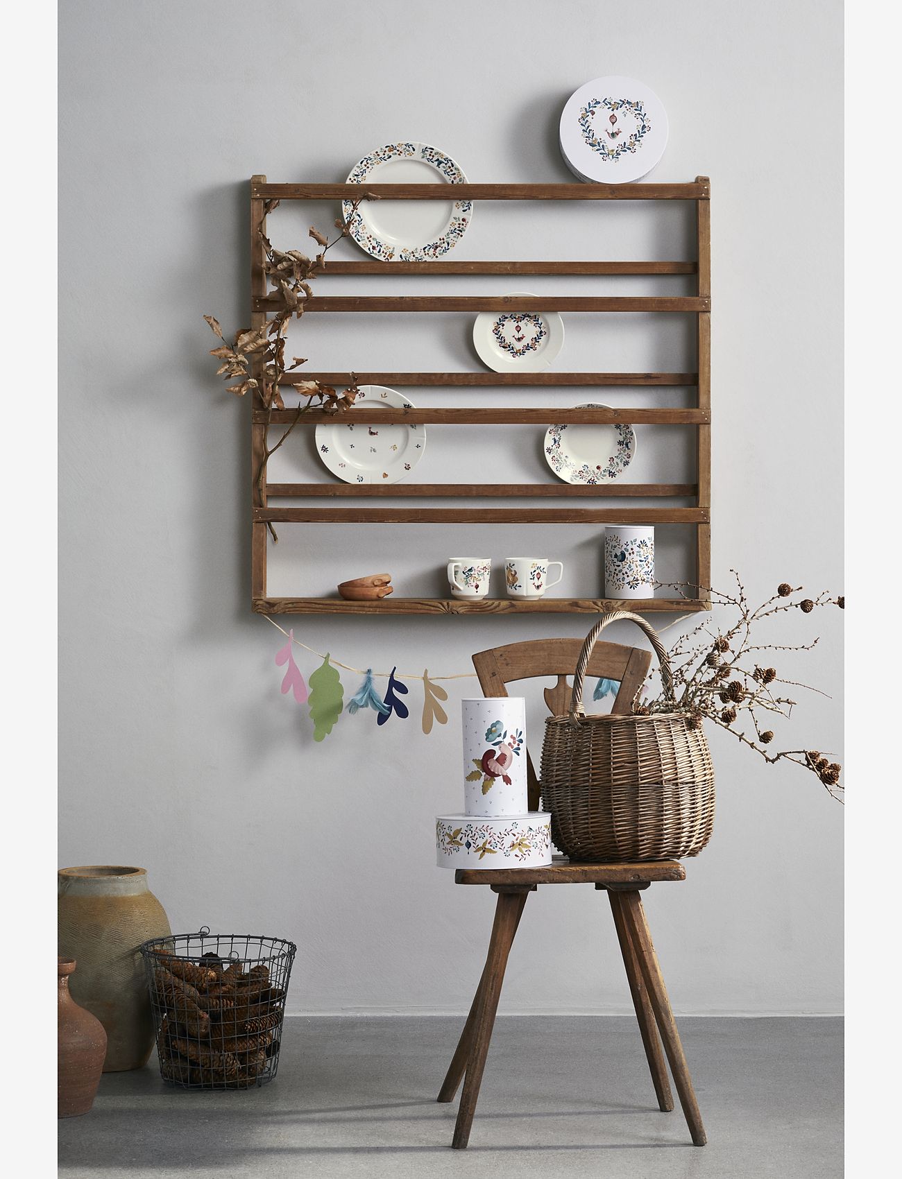 Rosendahl - GC Cottage Krus 30 cl hvid m. deko - køb efter pris - white w. deco - 3