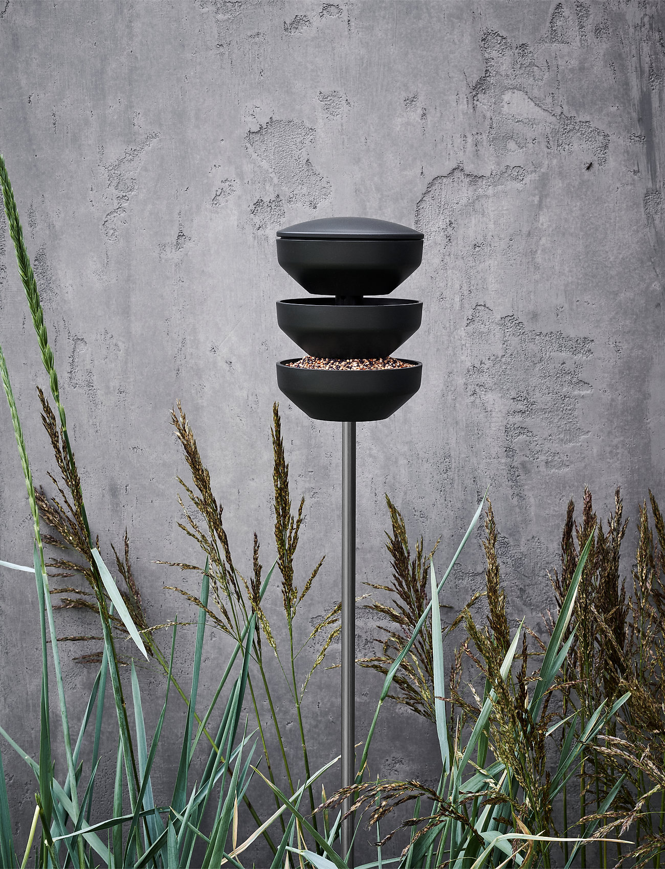 Rosendahl Ro Birds Foderstation På Spyd H107, H107 cm, Outdoor Environment, Grün - Garden Accessories, Homeware