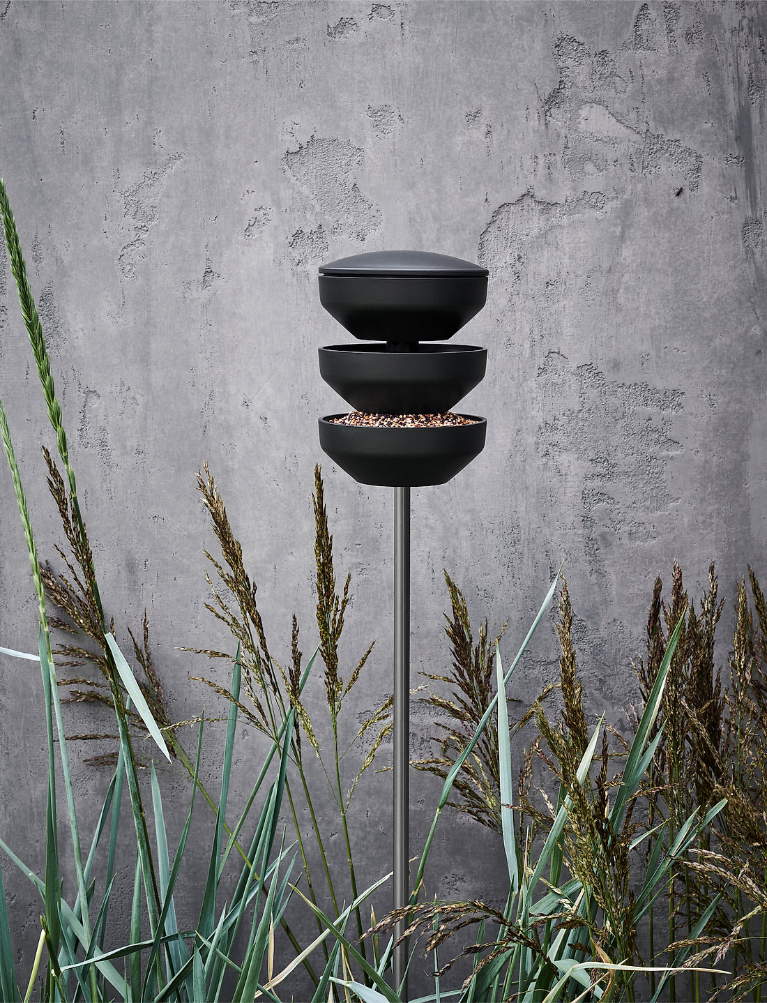 Rosendahl - RO Birds Feeding station on pole - puutarhatarvikkeet - green - 2