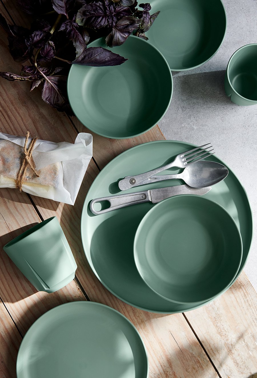 Rosendahl - GC Take Bowl Ø15.5 cm 2 pcs. - accessoires de pique-nique - dusty green - 3