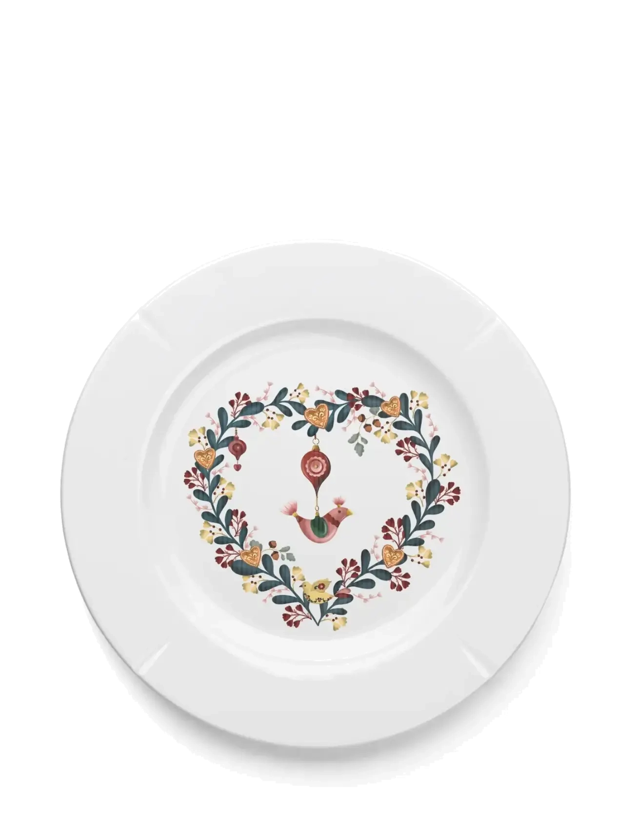 Rosendahl GC Cottage Plate Ø19.5 cm white w. deco - Frühstücksteller - WHITE W. DECO / white