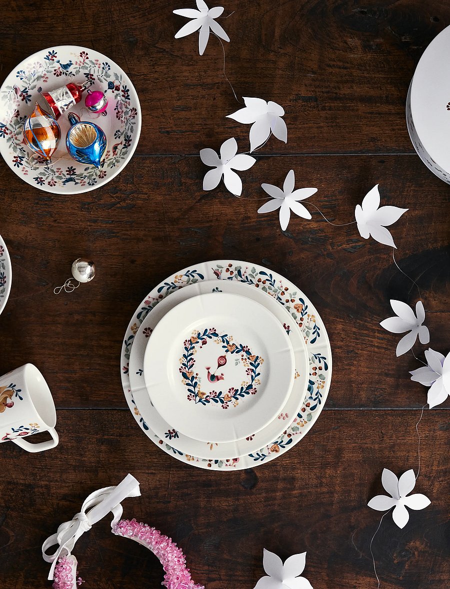 Rosendahl - GC Cottage Plate Ø19.5 cm white w. deco - madalaimad hinnad - white w. deco - 2