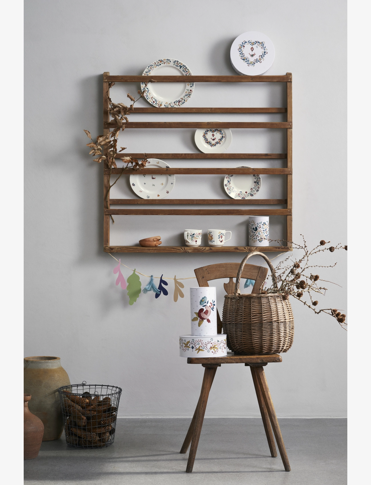 Rosendahl - GC Cottage Krus 30 cl hvit m. deko - kaffekopper - white w. deco - 4
