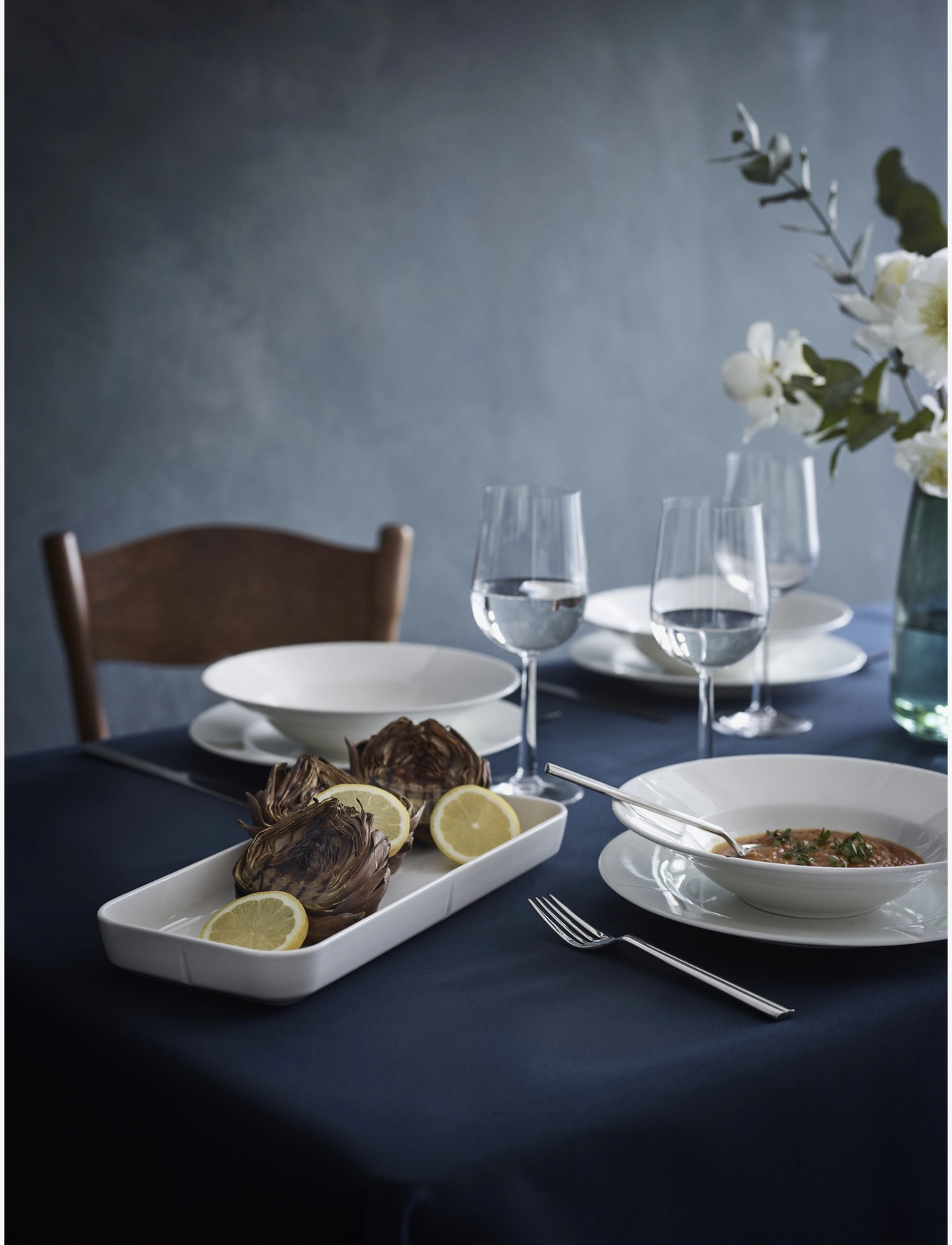 Rosendahl - Grand Cru Ovnsfast fat 35x15 - ildfaste former - white - 2