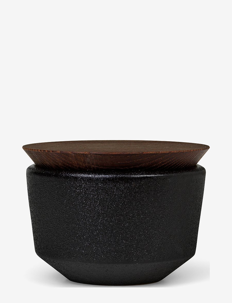 Rosendahl - RÅ Salt Cellar w lid 15 cl - salt & pepper grinders - black - 0