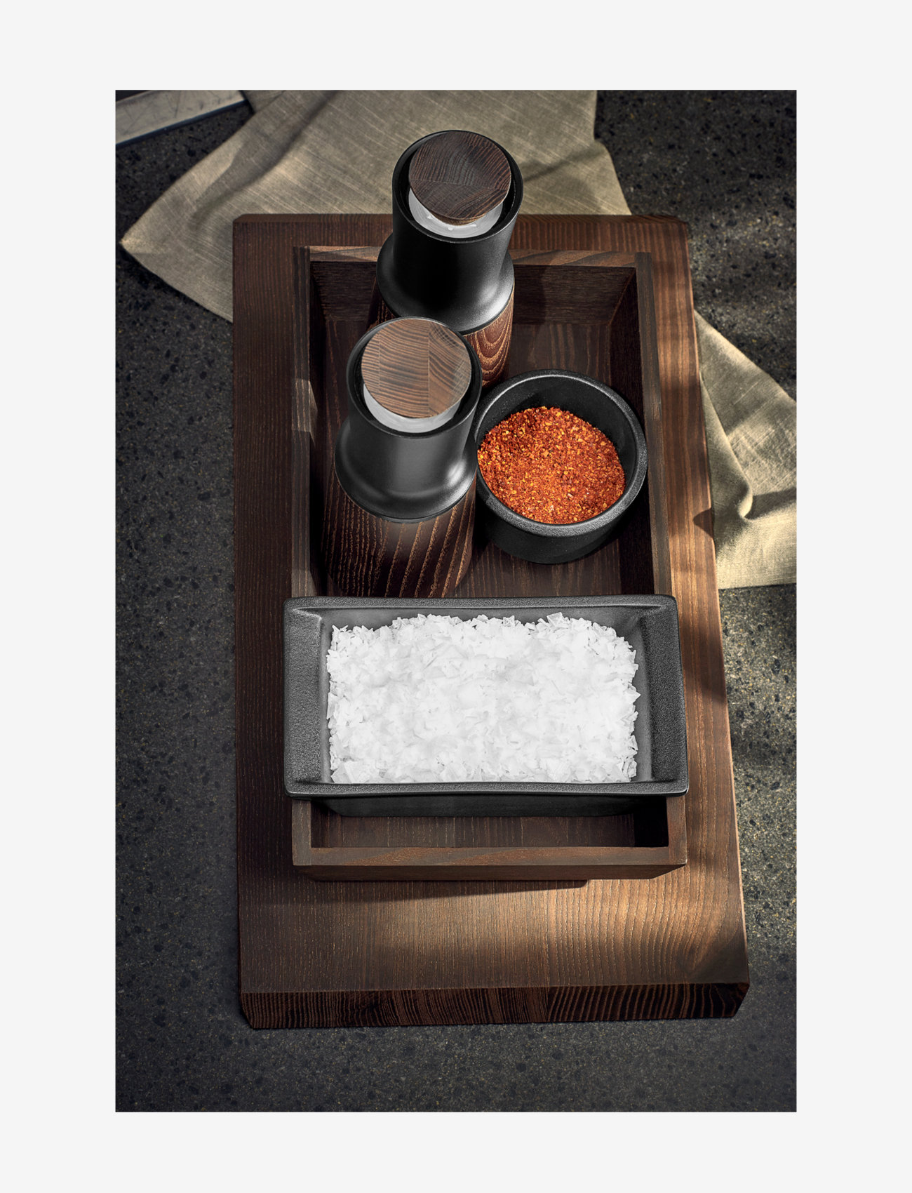 Rosendahl - RÅ Condiment Caddy H7,5 - spice grinders - thermo ash - 2