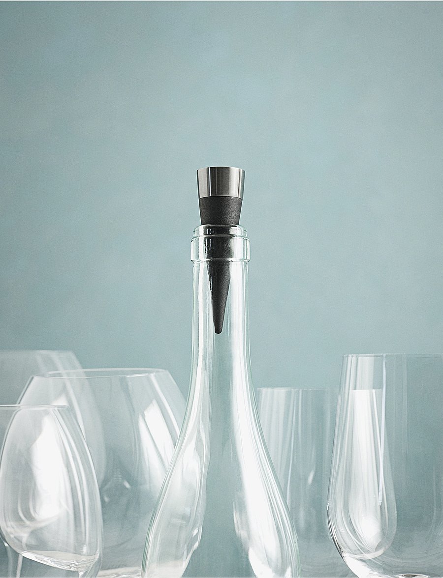Rosendahl - Grand Cru Wine stopper H9 - black/steel - 2