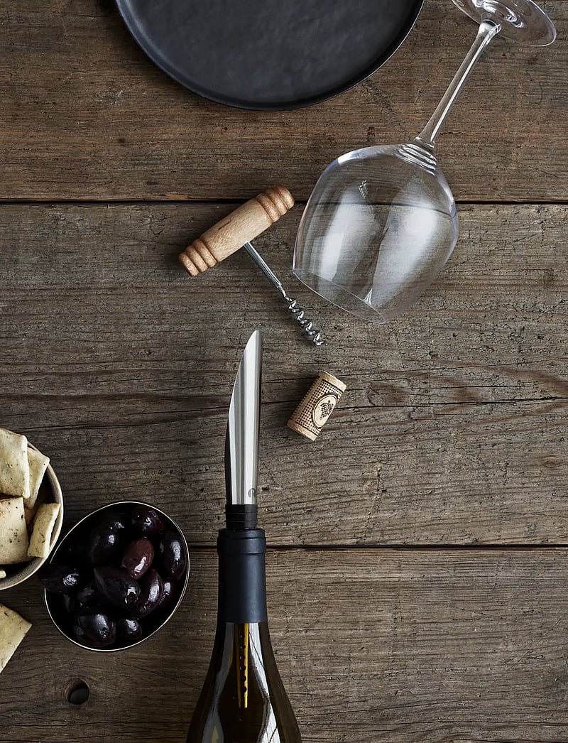 Rosendahl - GC Barware Pouring, aerating and decanting stopper black/ste - pudeliavajad ja -korgid - black/steel - 1