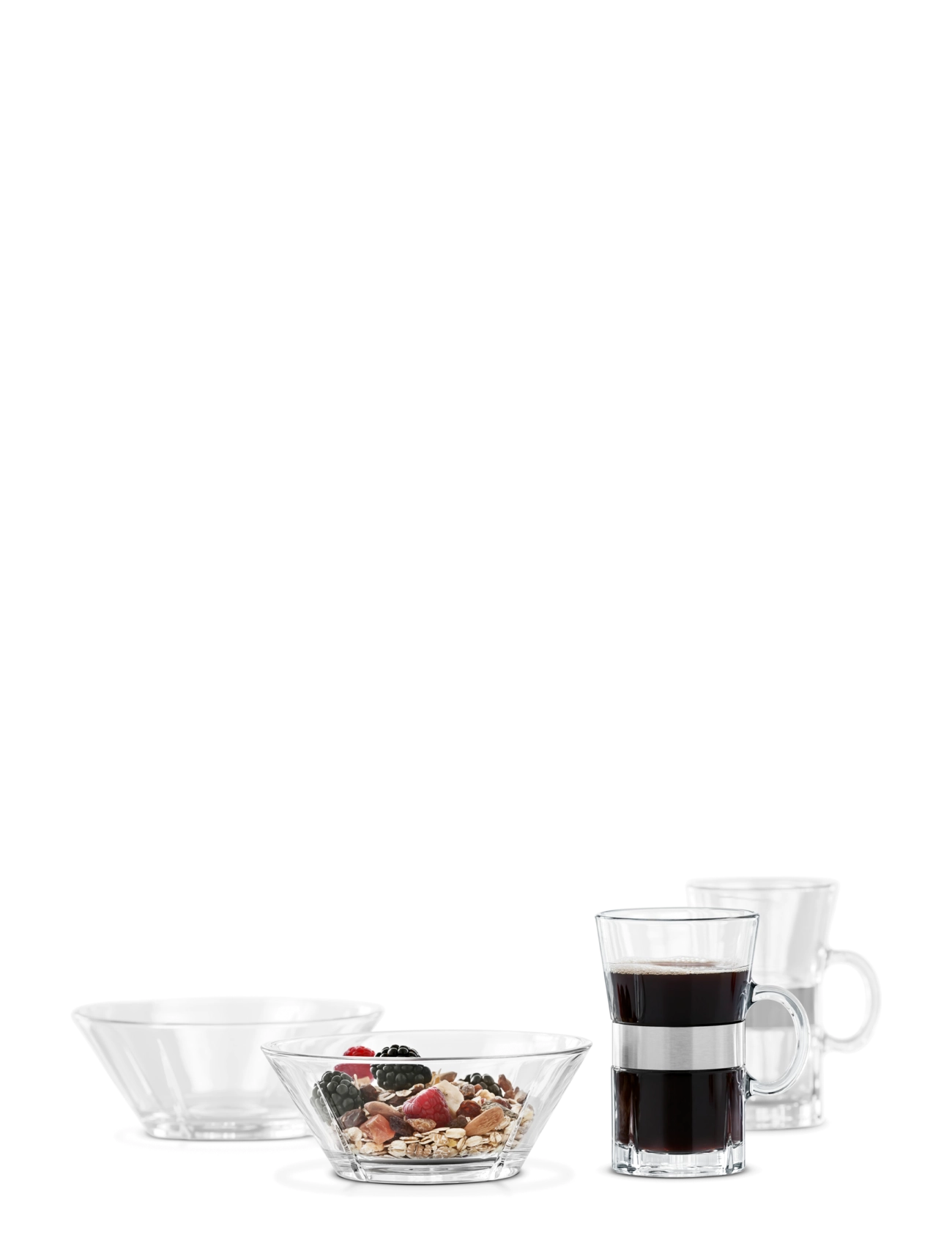 Rosendahl Grand Cru Breakfast set 2 pers.: Hot drink and bowl - Mokken & bekers - CLEAR / undefined