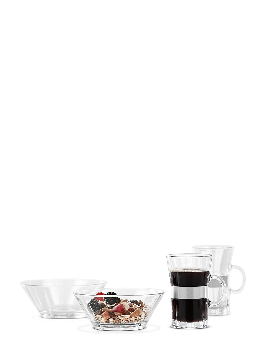 Rosendahl - Grand Cru Breakfast set 2 pers.: Hot drink and bowl - madalaimad hinnad - clear - 0